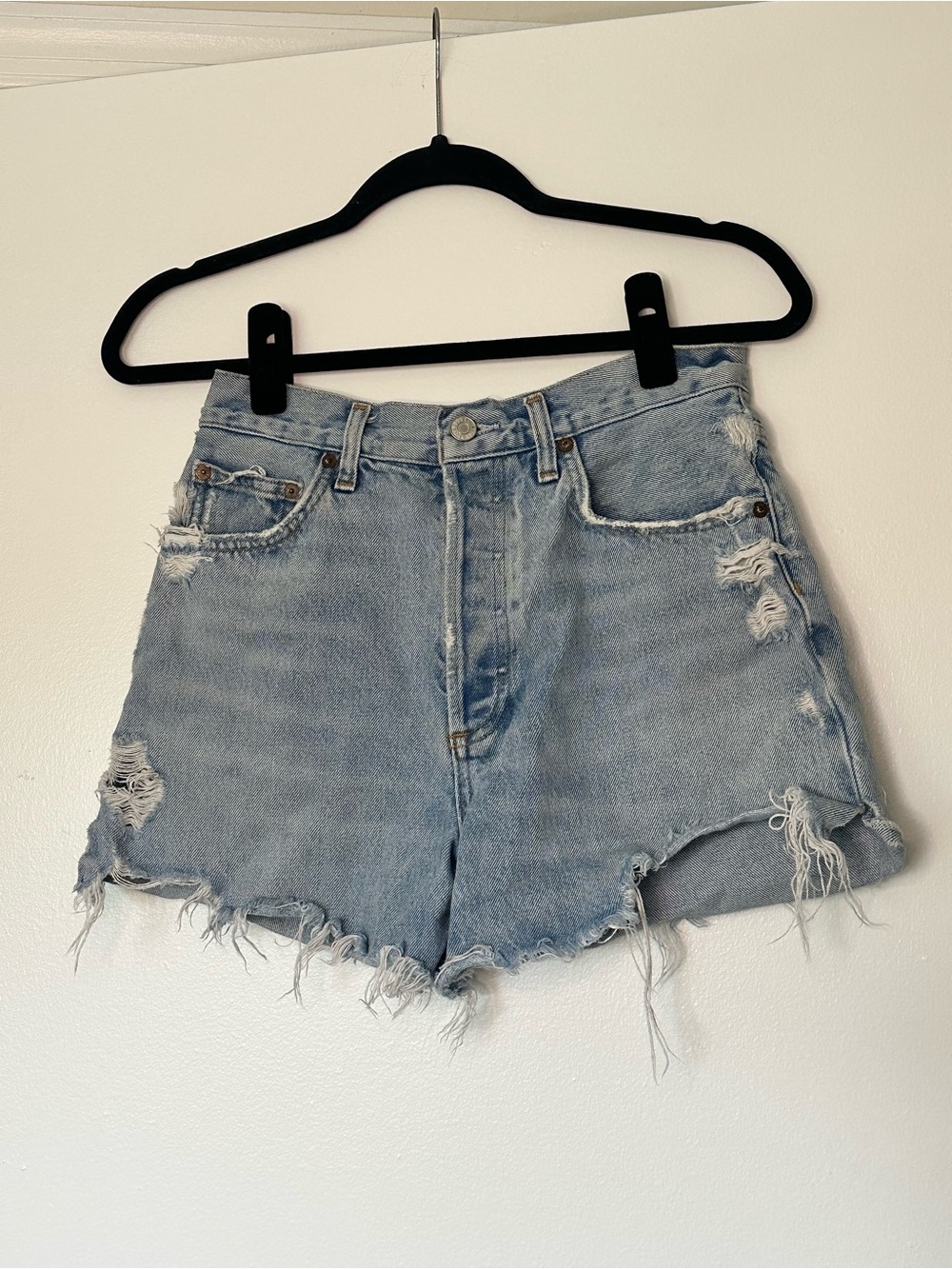 Agolde Parker Denim Jean Shorts in Medium Wash Size 4/27
